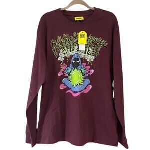 Market The Alchemist long sleeve t-shirt in burgundy - Size L
